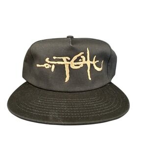 Travis Scott Utopia Embroidered Black‎ Graphic Snapback Hat Cap One Size